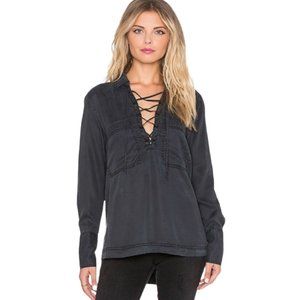 Free People Women Small Black Long Sleeve Under Yo